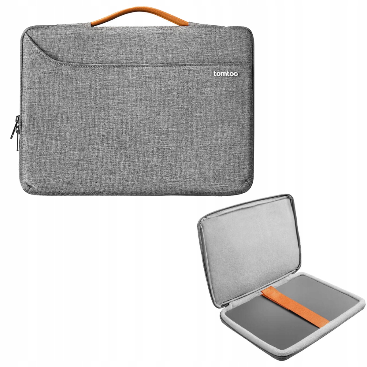 TOMTOC Defender-A22 Torba na laptopa 14" iPad Pro MacBook Pro M1/M2 szary