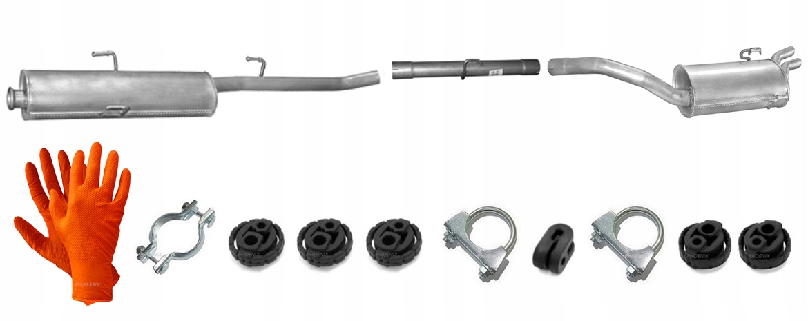 Peugeot Expert 1.9 Td 68 kW (1995-12/2001) Lwb Trubka Tlumič Koncový