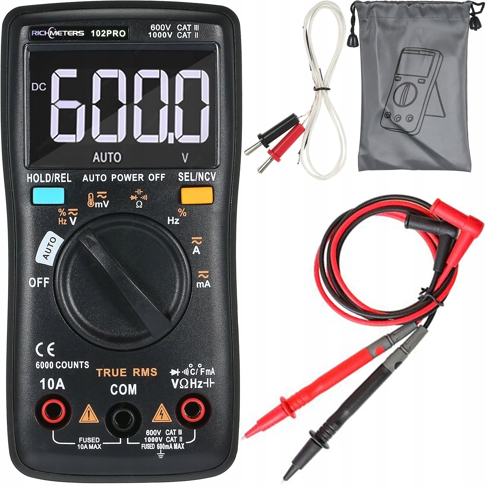 

Uniwersalny Miernik Multimetr Richmeters 102 Pro