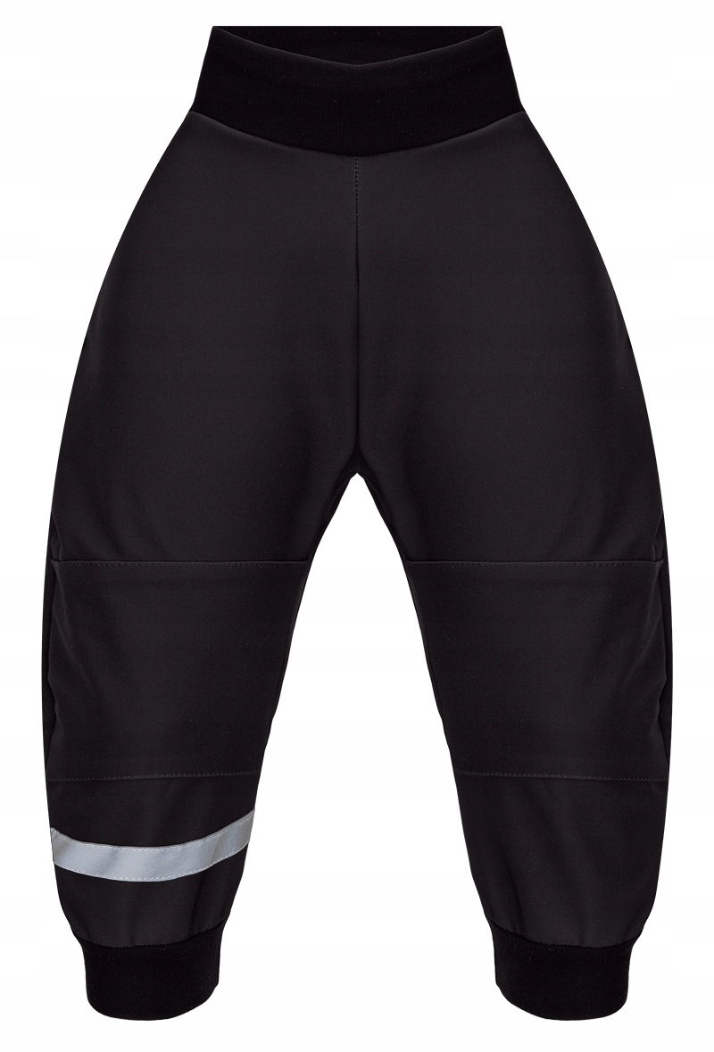 PRZECIWDESZCZOWE SPODNIE softshell na wiatr, deszcz, piasek, czarne r. 86 Marka ekoubranka