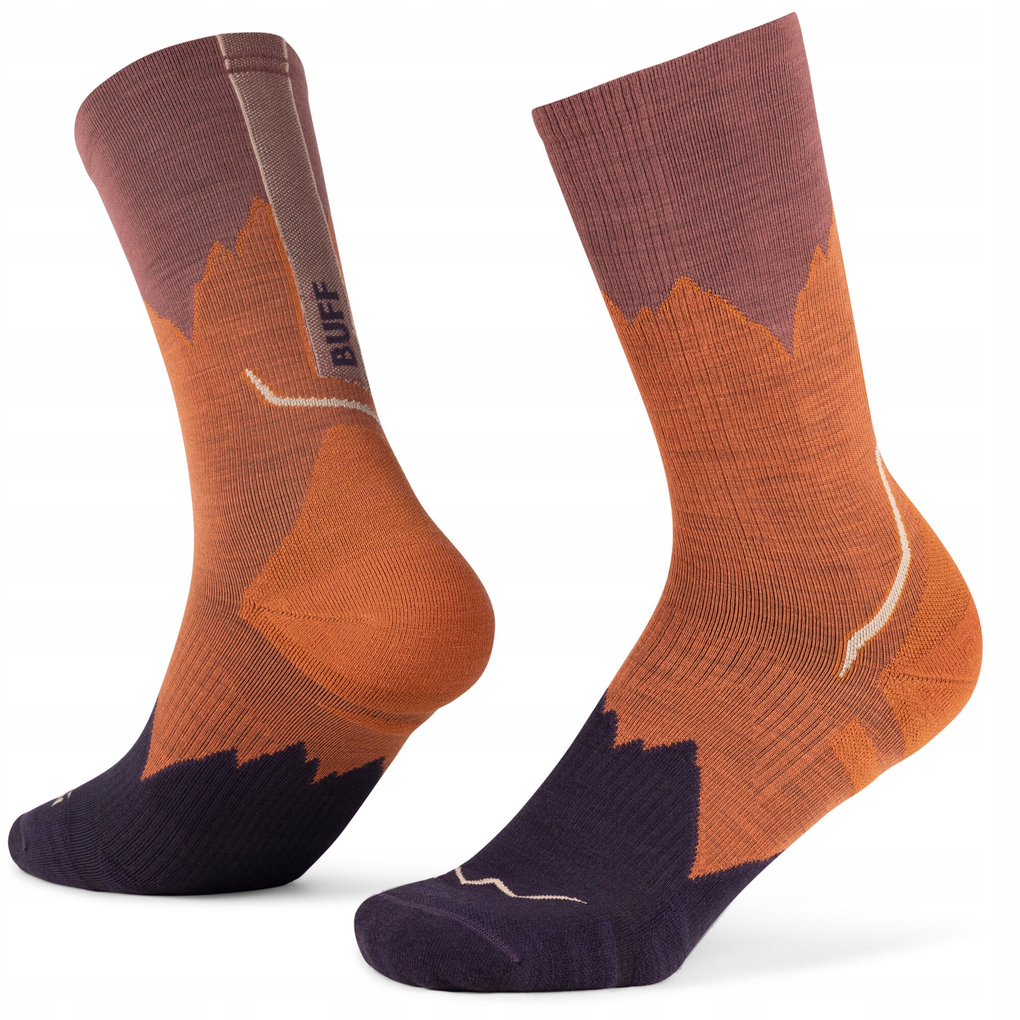 Skarpetki Buff Merino Lightweight Crew Sock LWC3 Ginger XL (46-47)