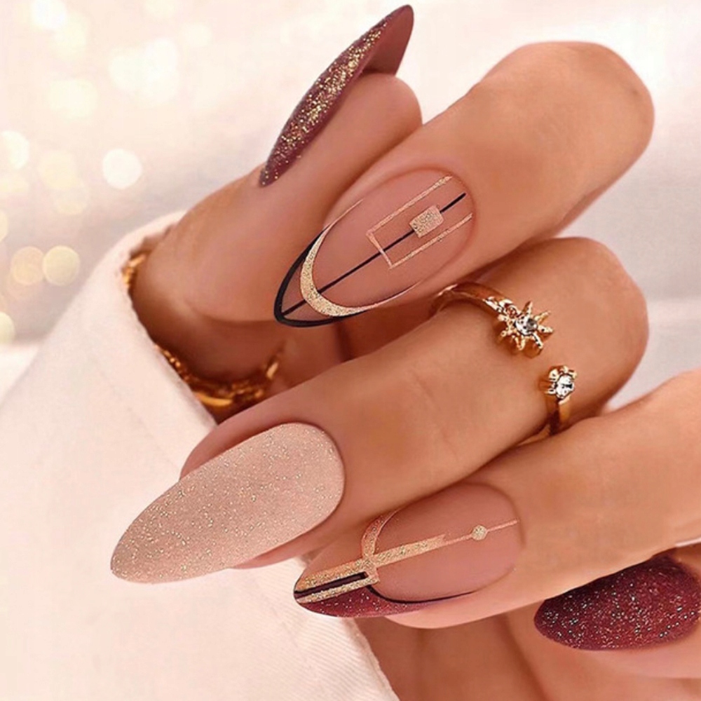 Formy szablony akrylożel dual form MIGDAŁ 120 szt Marka Makear