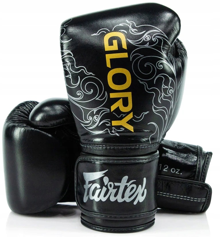 Fairtex Rękawice Bokserskie BGVG3 "Glory" Black/Silver 16OZ