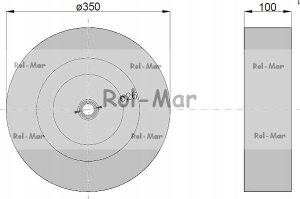 Koło nkpl. fi350 kultywator Producent części GE