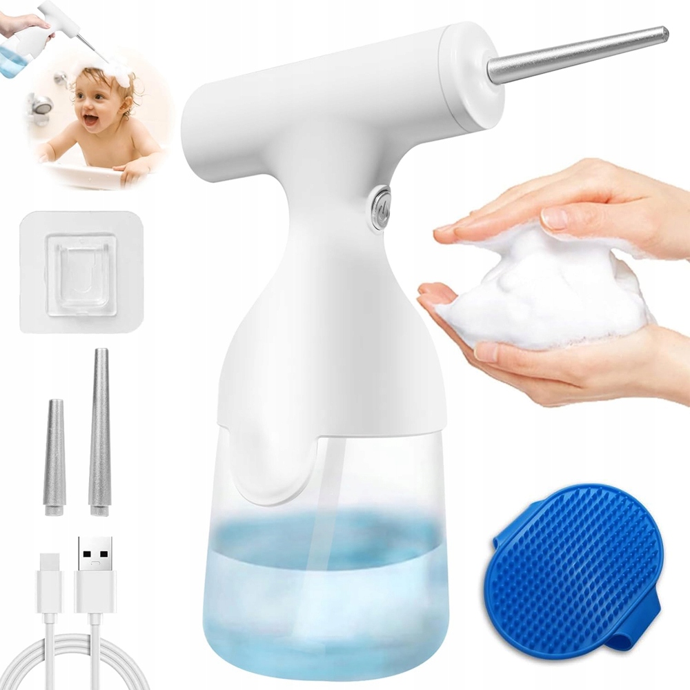 Levně Dávkovač Pěny Pro Zvířata, 1200 Mah, 350 ML, Tichý Provoz, Pohodlný