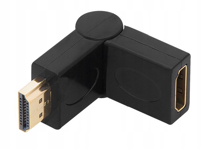 Adapter HDMI gniazdo kątowe Złącza wtyk HDMI - gniazdo HDMI