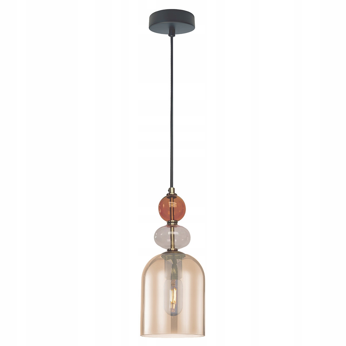 Light Prestige Tropea závěsná lampa jantarová 1xE27 IP20 110 cm
