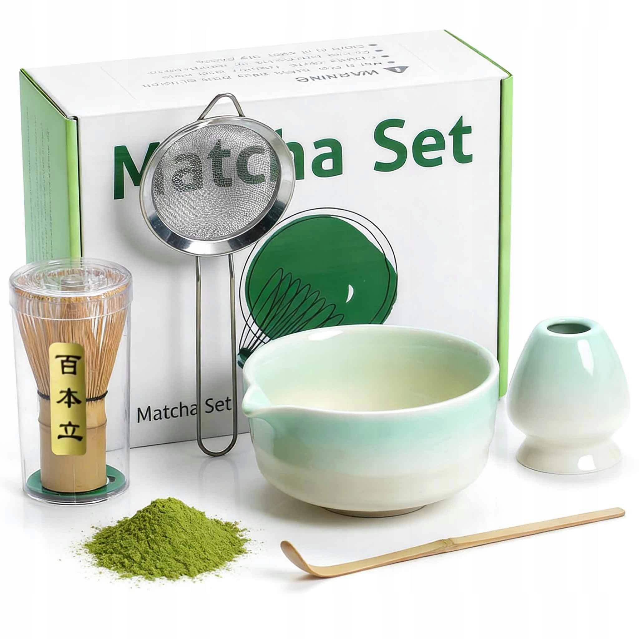 5KS Bambusová Dárková Sada Na Čaj Matchy Chashaku