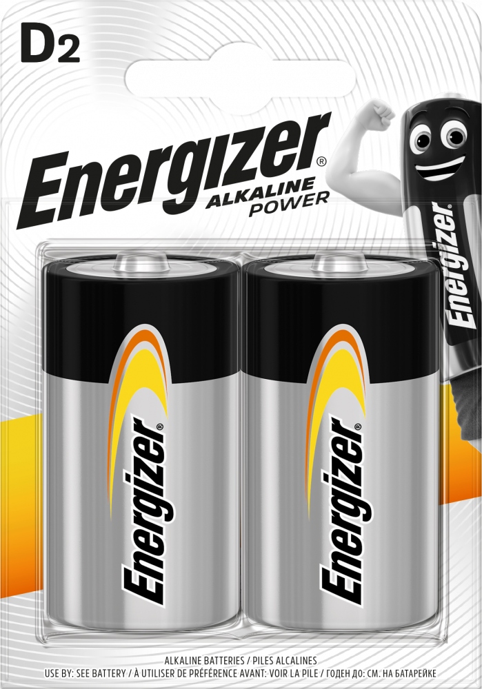 

2x Bateria Energizer Alkaline Power LR20 D 1,5V