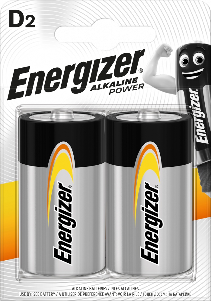 2x Bateria ENERGIZER Alkaline Power LR20 D 1,5V
