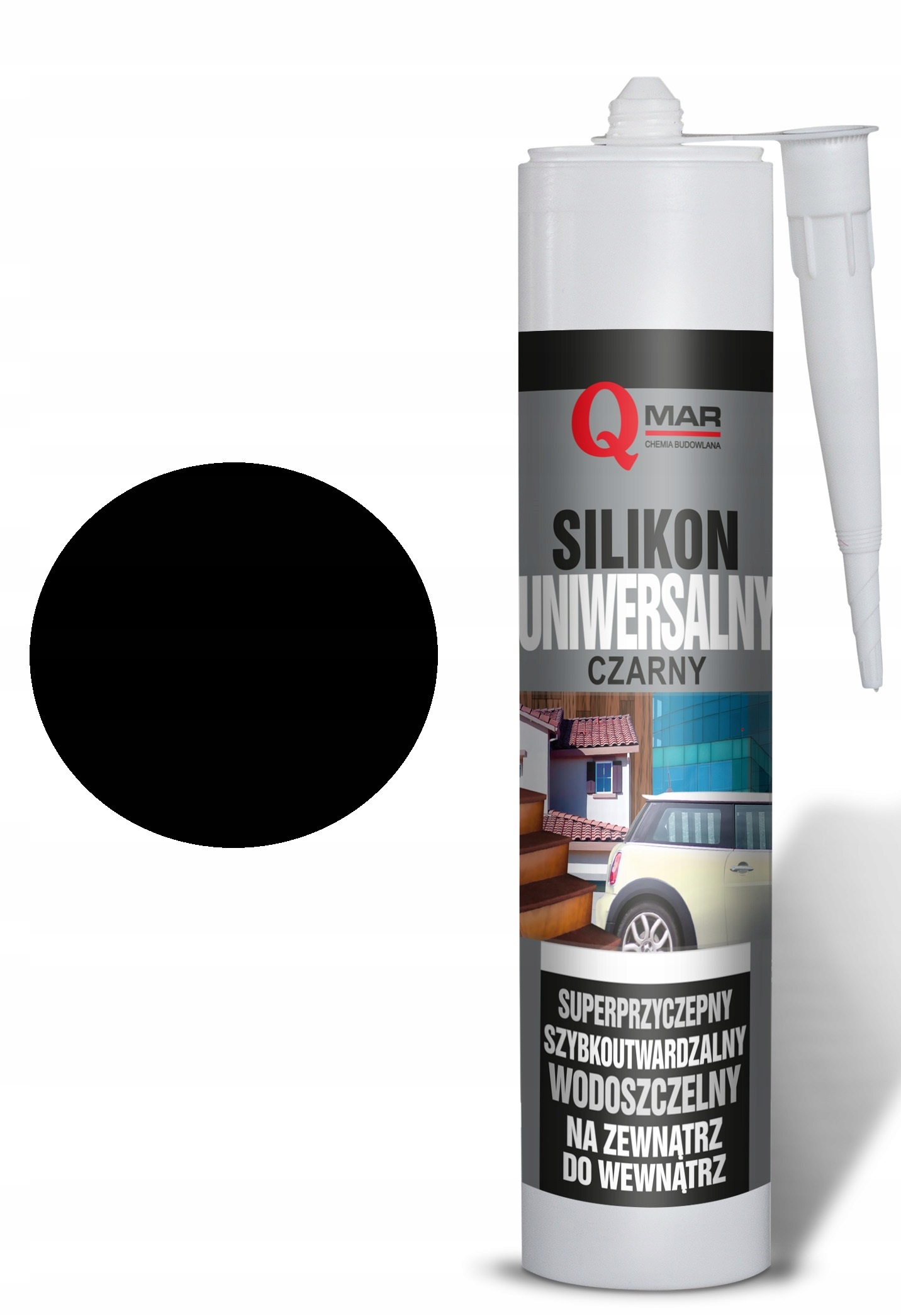 

Qmar Silikon uniwersalny czarny 300ml