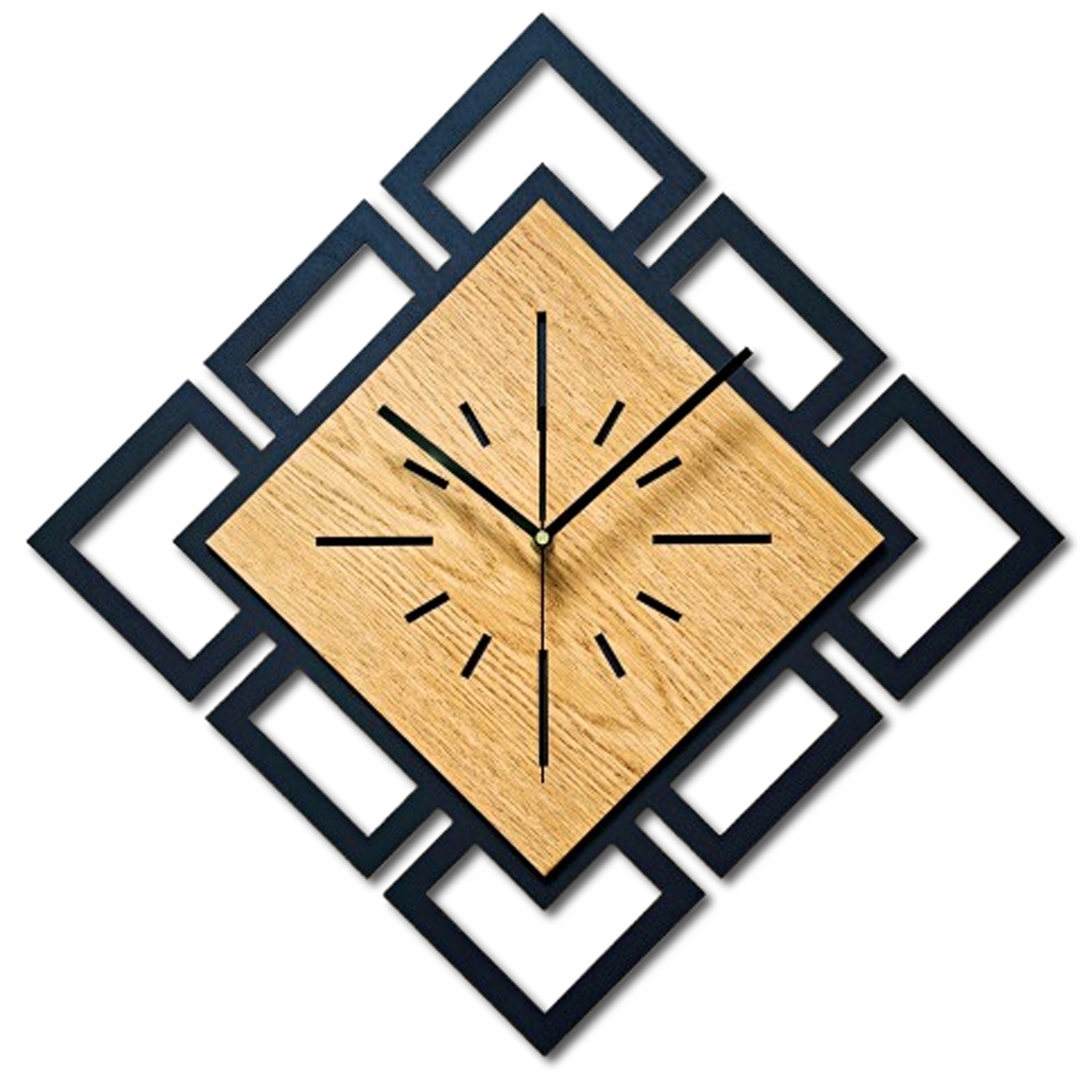 Velký, Moderní, Geometrický Nástěnný Hodinový Stroj Do Obývacího Pokoje, Minimalistický, Loftový