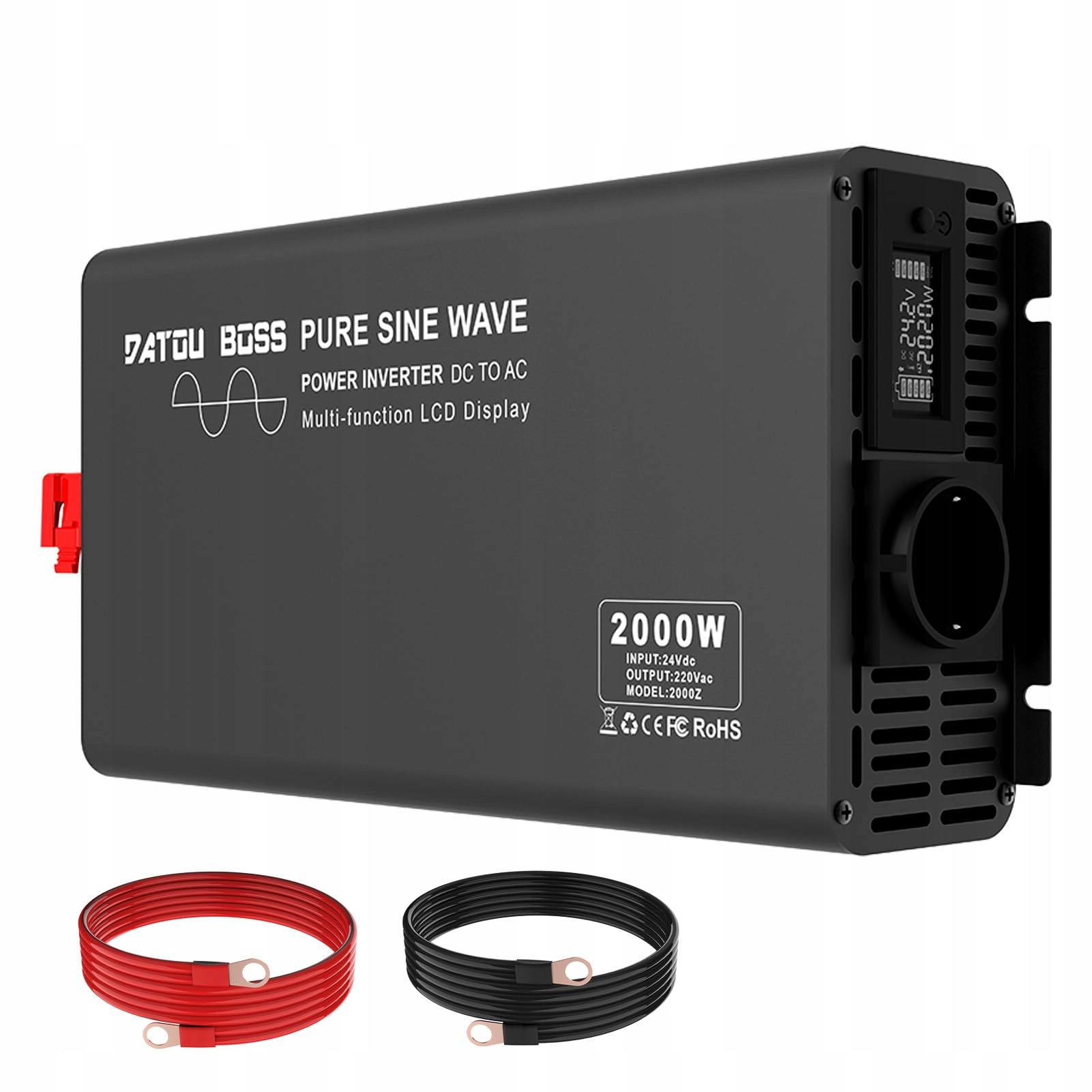 Datouboss menič 24V 230V Čistý sínus 2000W