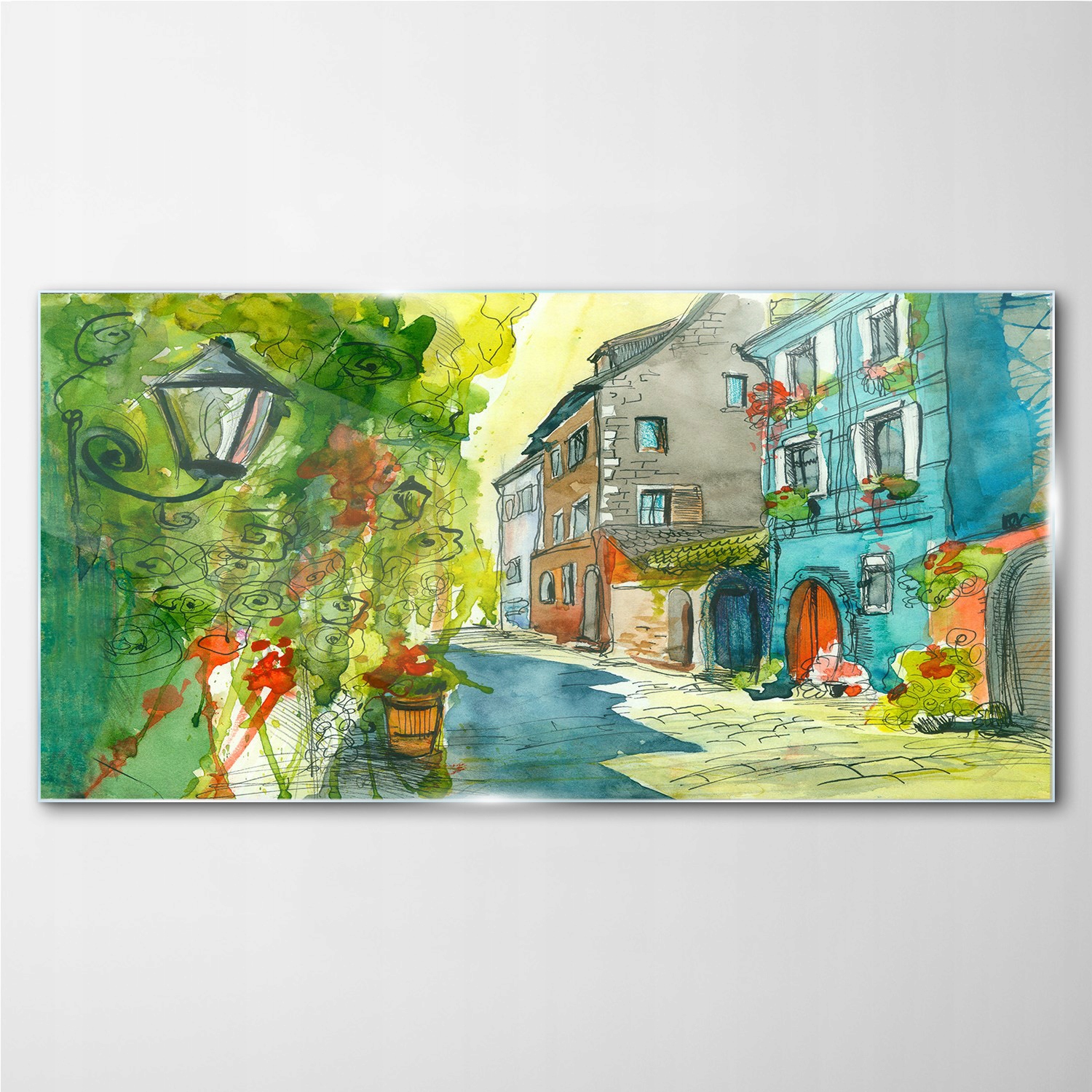 

Fotoobraz szklany na ścianę Budynki miasto 140x70