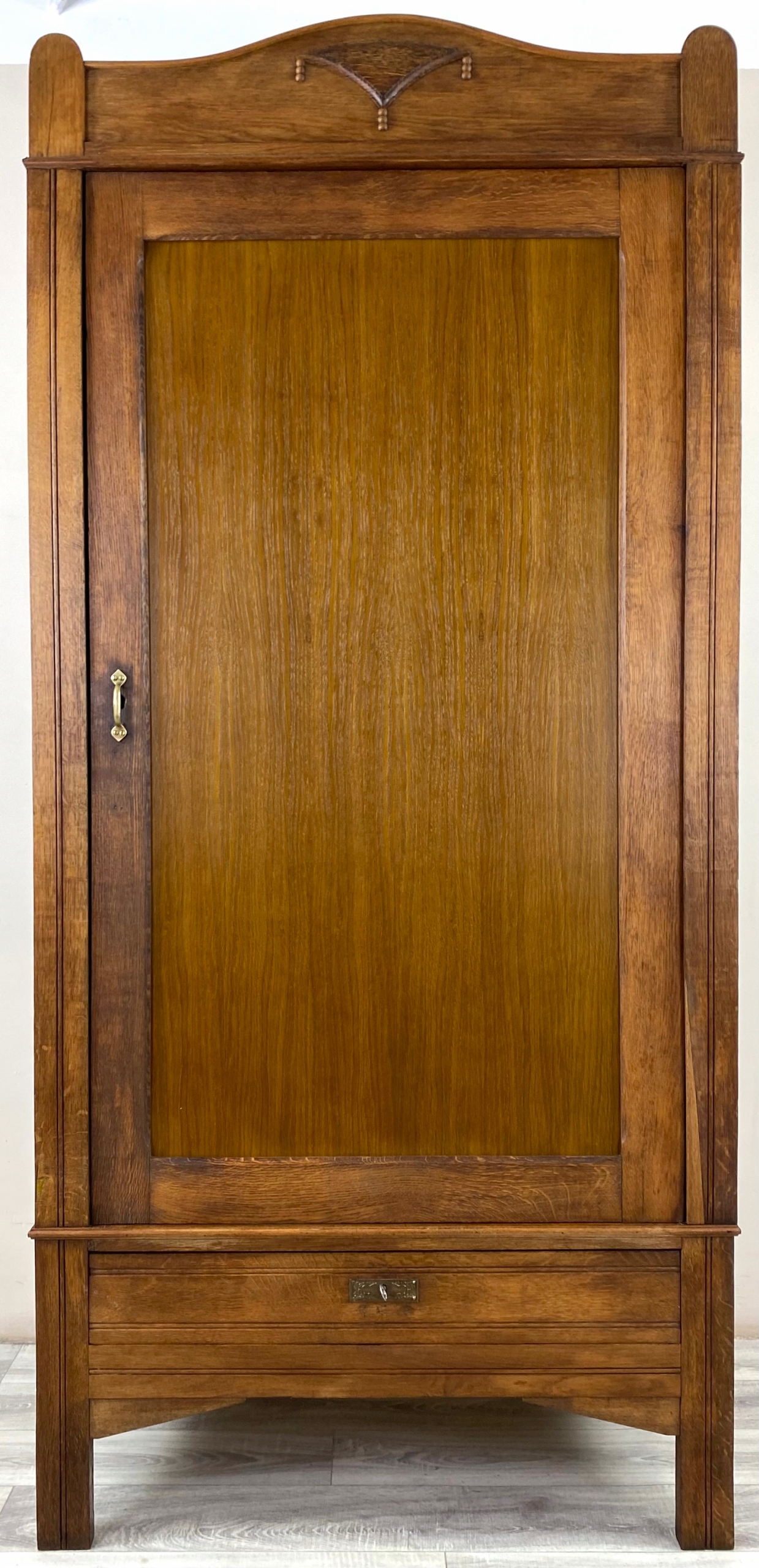 STYLOWA SZAFA JEDNODRZWIOWA SECESYJNA GARDEROBA SECESJA LITY DĄB DI4