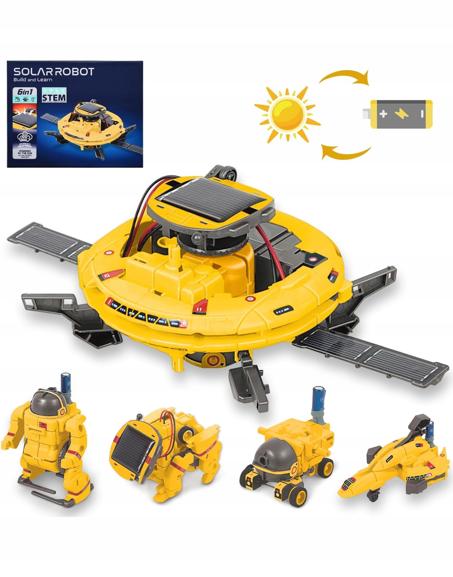 Robot solarny 6w1 RegMag – zestaw konstrukcyjny