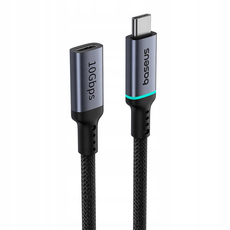 BASEUS PRZEJŚCIÓWKA PRZEDŁUŻACZ USB KABEL USB-C MĘSKI DO ŻEŃSKI 10GBPS 0,5M EAN (GTIN) 6932172636906