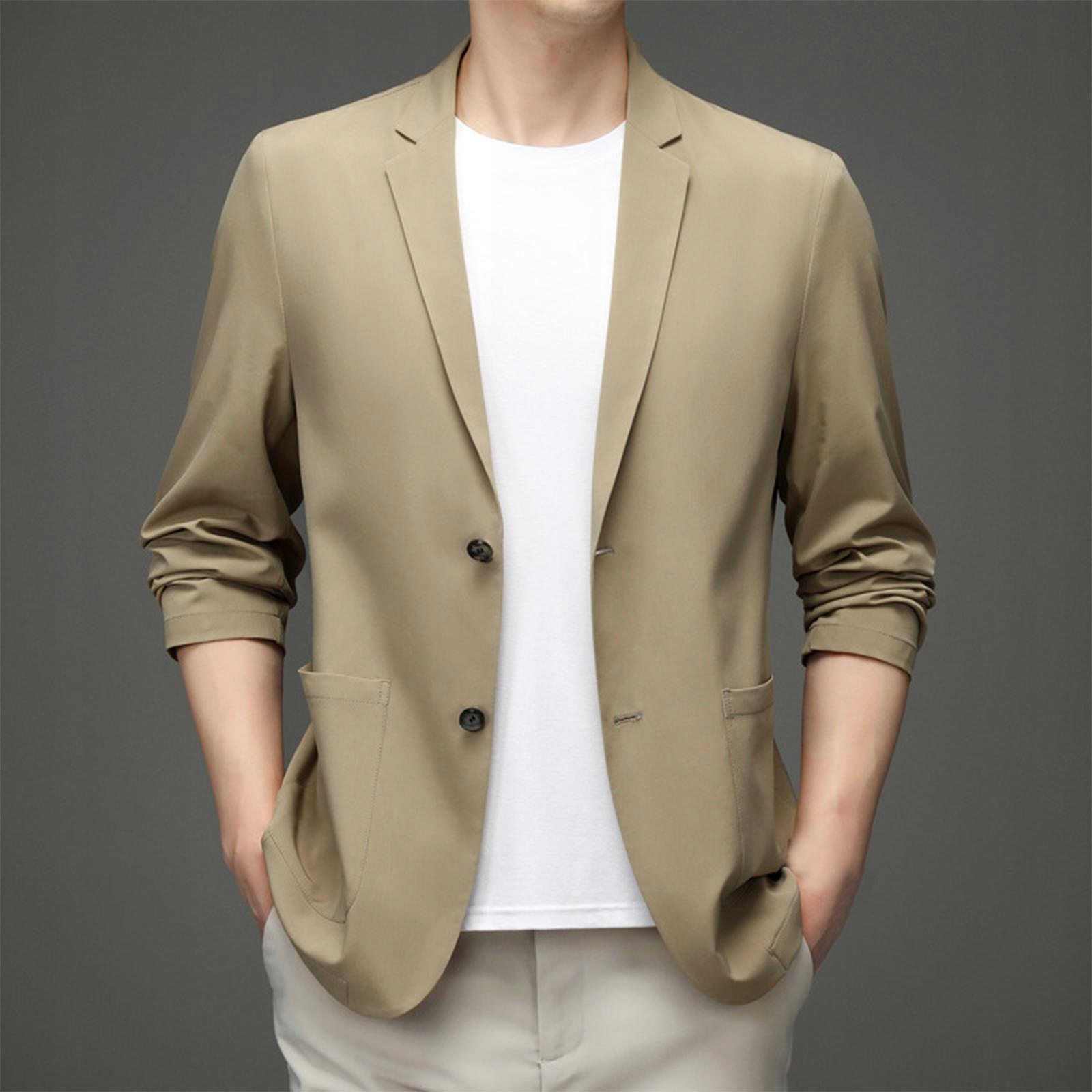 Marynarka męska Garniturowa marynarka męska C Kolor bezbarwny