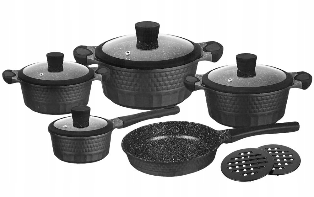 Zestaw garnków marmurowych 11 ele. ZILNER ZL-8514