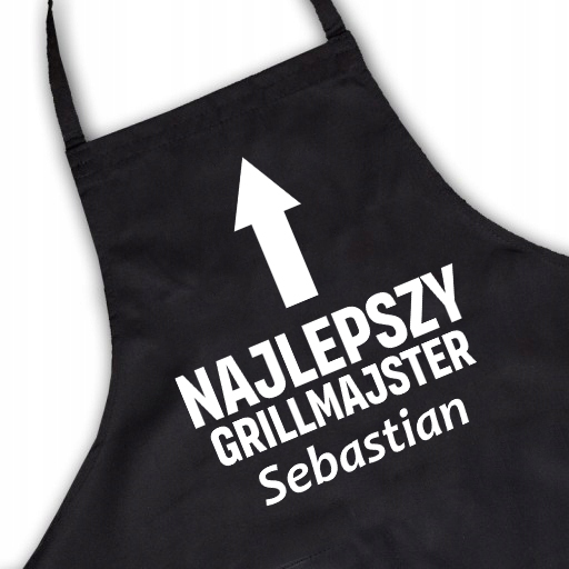 Černá kuchyňská zástěra jako Dárek pro Grill Majstra, mnoho vzorů