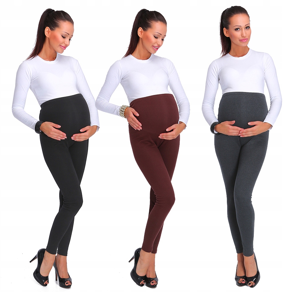 Sada 3 X Těhotenské Zateplené Legíny Zima PREG28