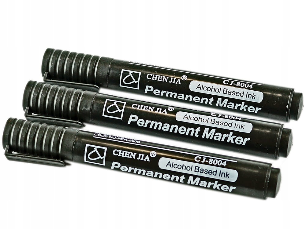 

Marker Pernamentny Czarny Okrągły 3 szt