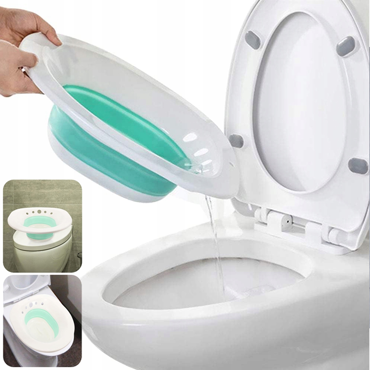 BIDET MISKA DO PODMYWANIA NAKŁADKA DO TOALETY SANITARNY NASIADÓWEK NA SEDES