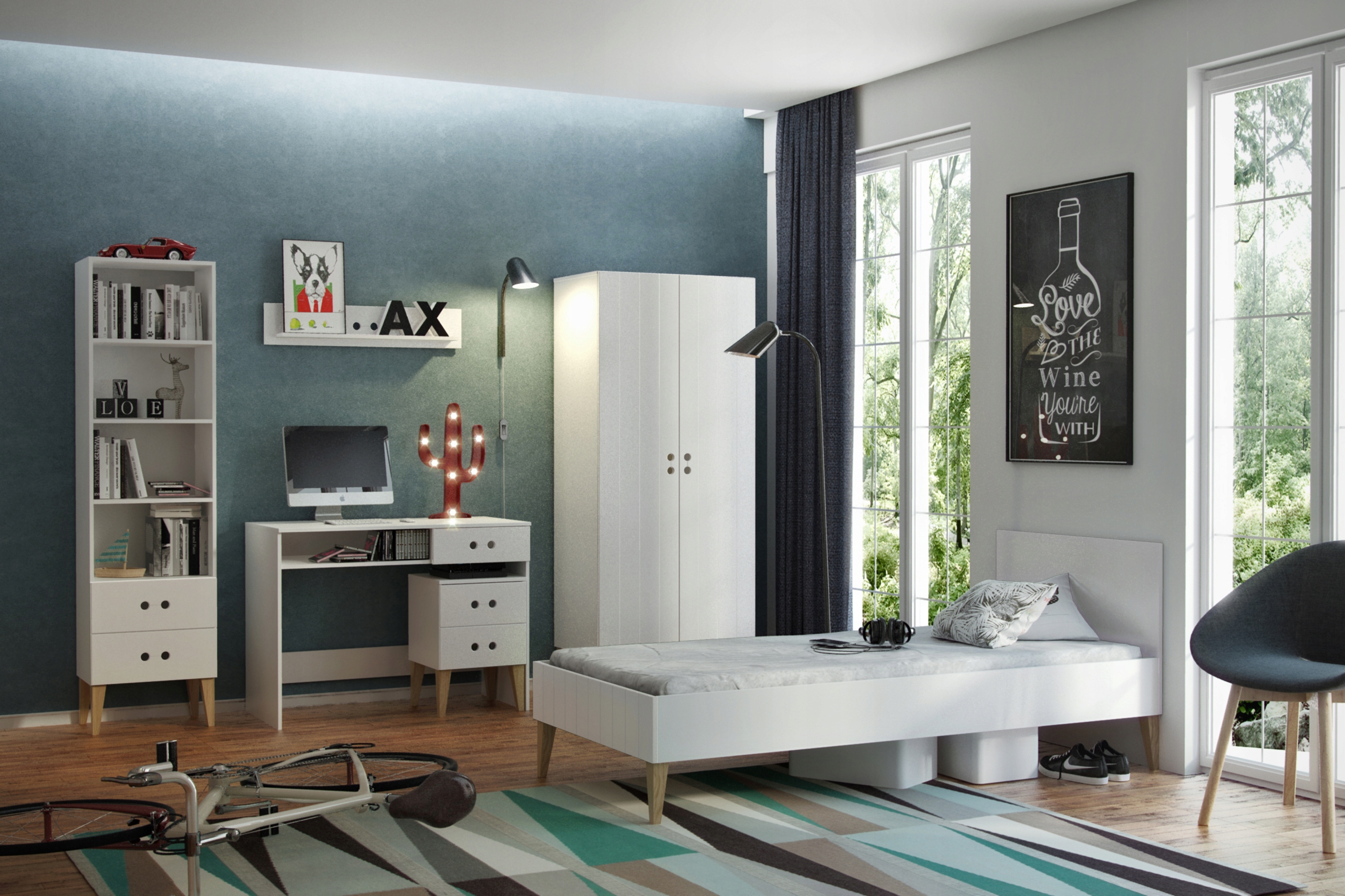 ŁÓŻKO BIAŁE CUBE Kod producenta CU-9