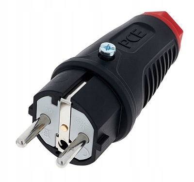 

Pce Wtyczka gumowa 230V 2P+Z IP54 0521-sr Taurus2