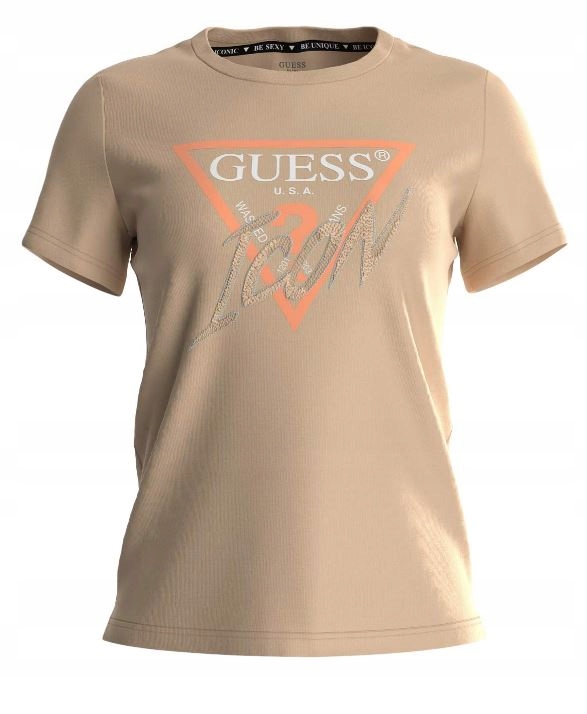 Guess t-shirt W3GI46I3Z14 A60N pomarańczowy L