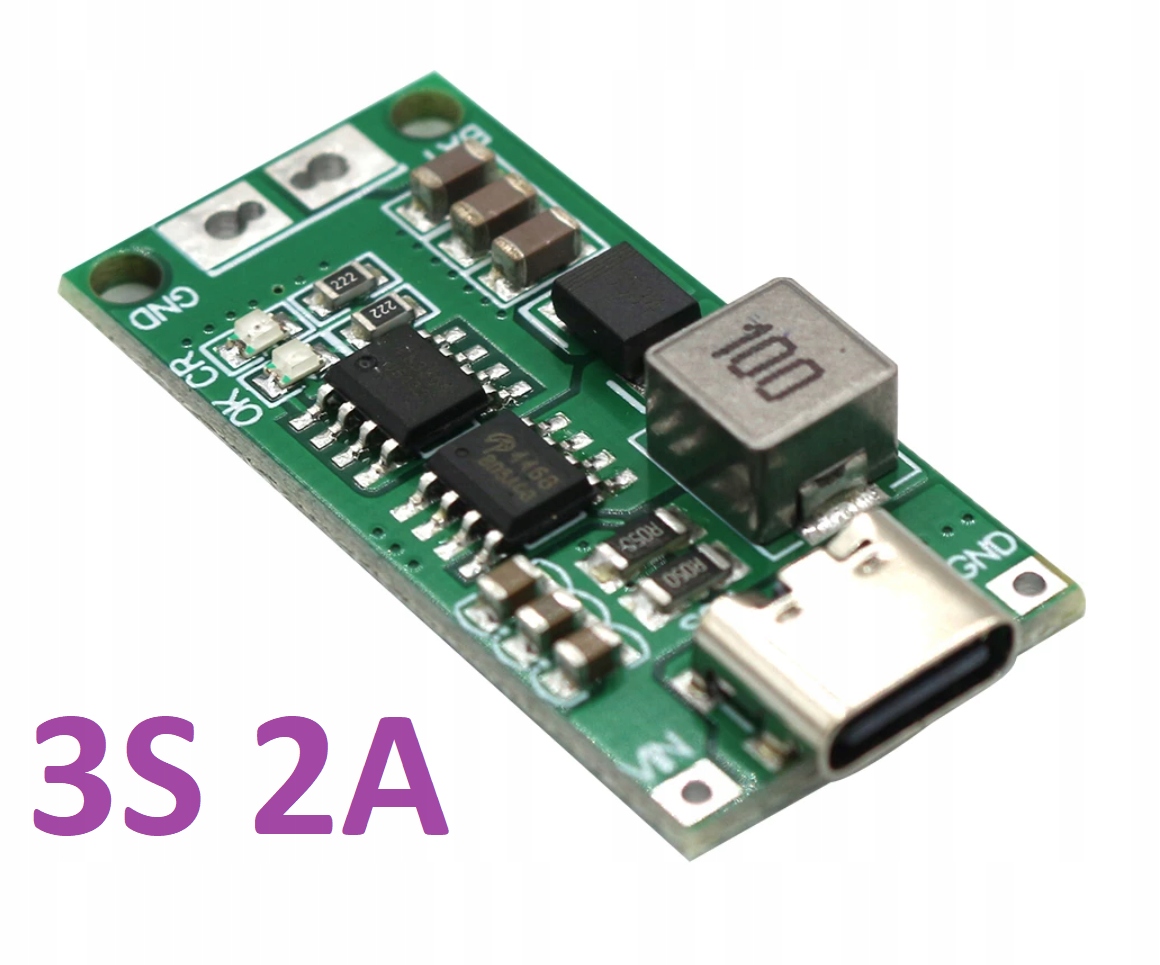 Ładowarka ogniw i akumulatorów Li-Ion Step-Up 3S 12,6V 2A USB-C / 0045 Producent Inna