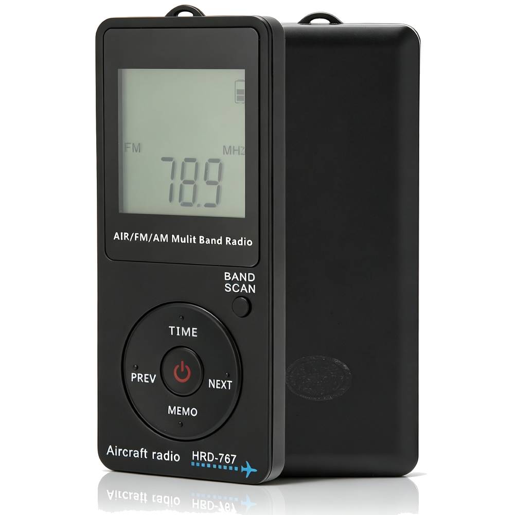 Přenosné Kapesní Rádio Mini Fm/am/air 400MAH Se Sluchátky 3.5 mm