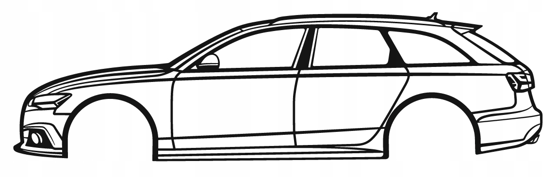 DEKORACJA ścienna Obraz Samochód AUDI A6 AVANT 2017