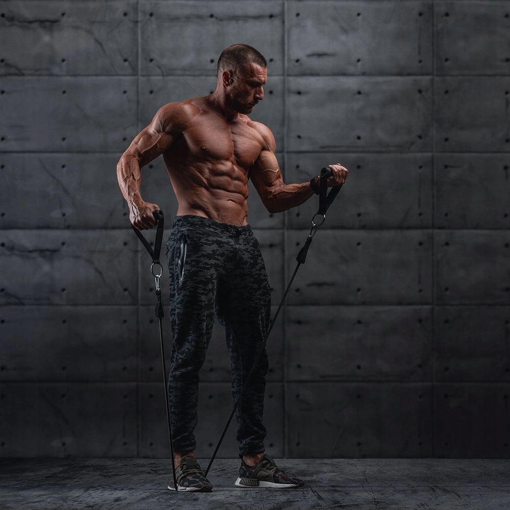 GUMY OPOROWE DO ĆWICZEŃ EKSPANDERY TRENINGOWE FITNESS BANDS ZESTAW 5 GUM Długość 120 cm