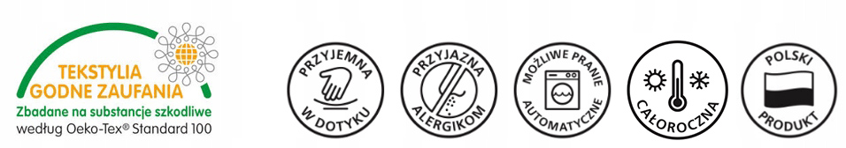 POLSKA KOŁDRA ANTYALERGICZNA 220x200 CAŁOROCZNA MEDYCZNA CIEPŁA LEKKA Marka bez marki