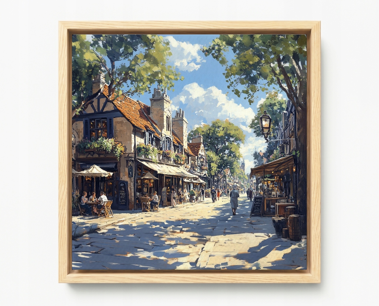 Obraz Rám Americký Box Město Francie Ulička Bulvár Restaurace 60x60
