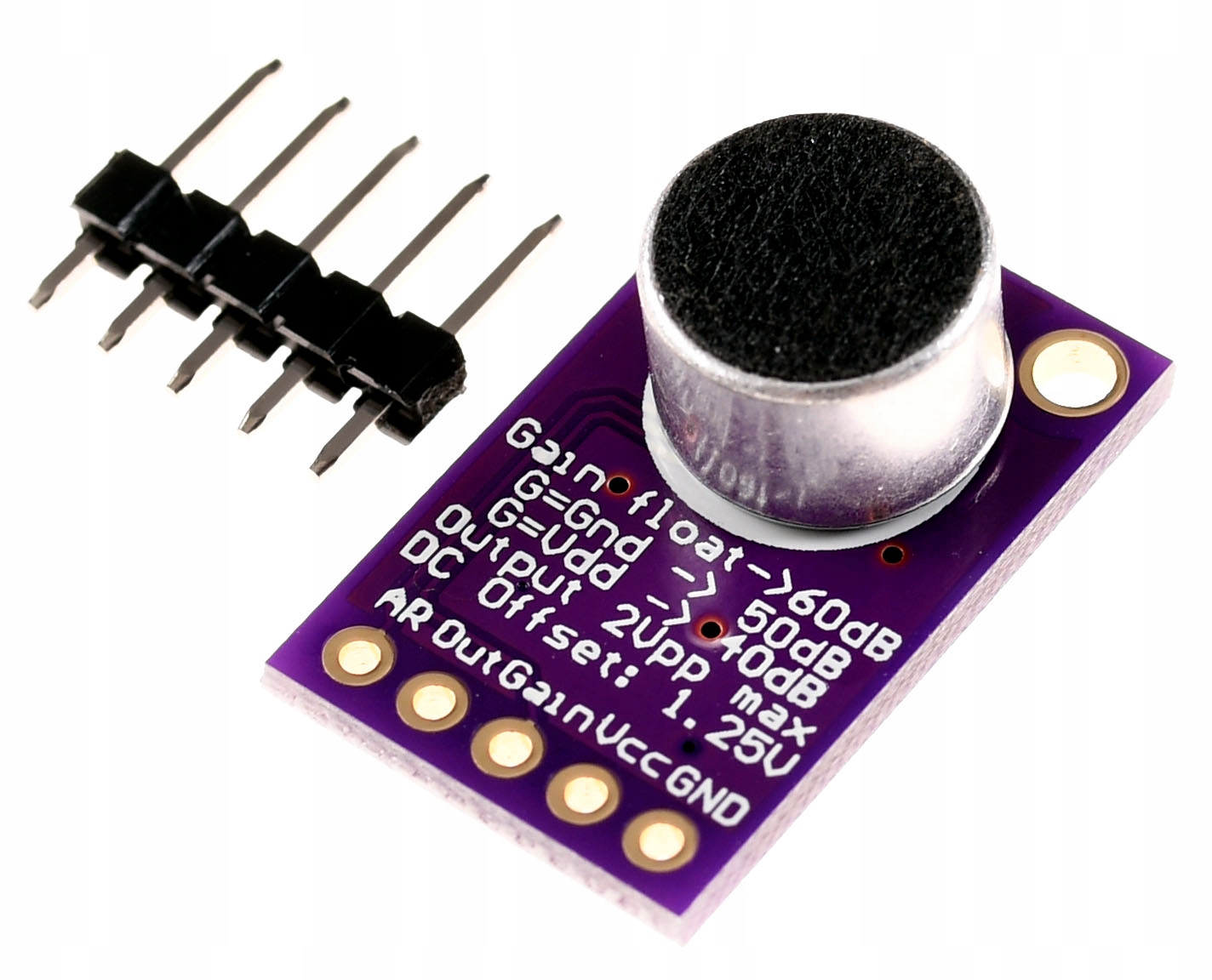 

MAX9814 mikrofon elektretowy wzmacniacz Arduino