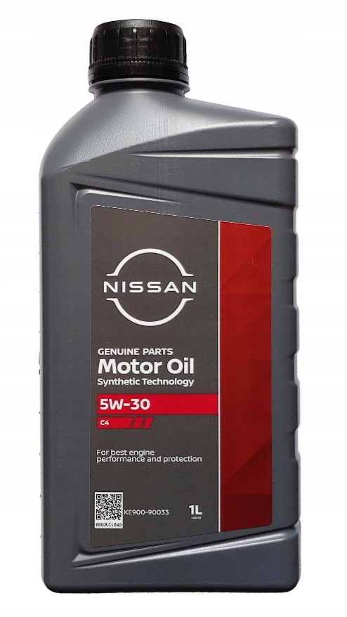 Olej Nissan 5W-30 Acea C4 Api Sm/cf KE900-90033 1L oryginał 5W30 Dpf