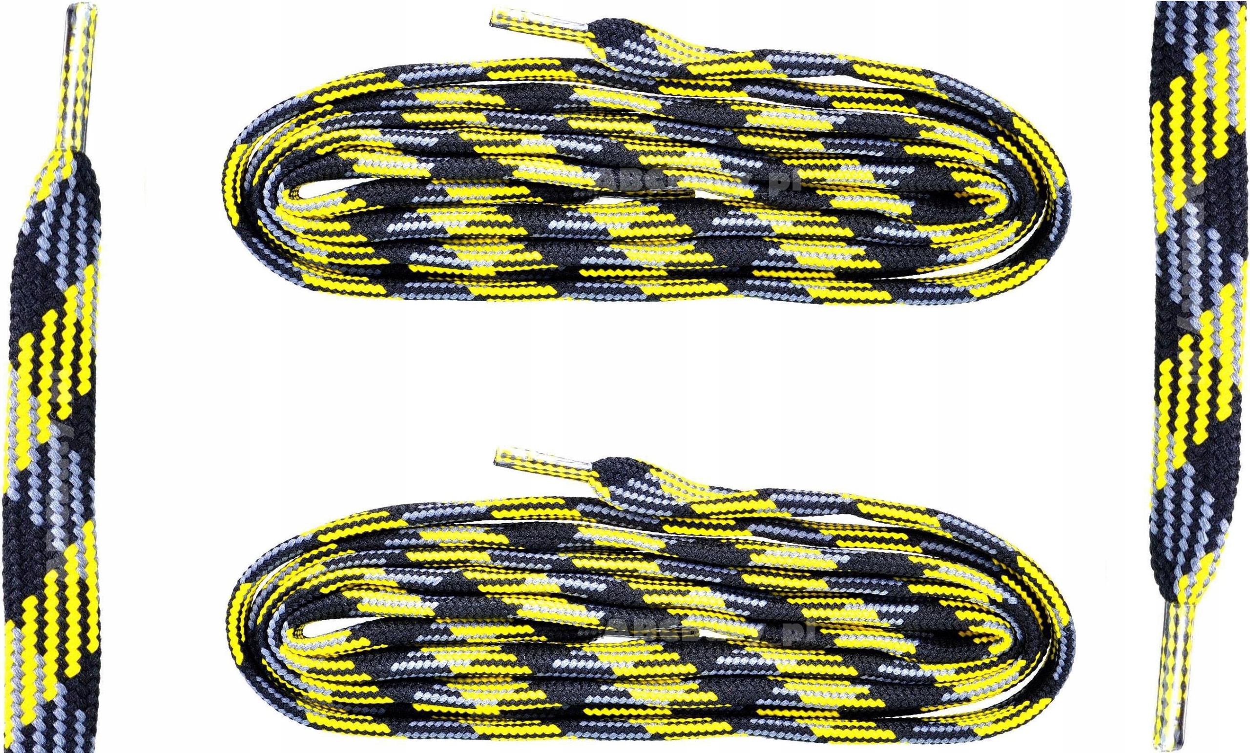 Żółte mix Osa Sznurówki do Adidasów outdoor Płaskie 9 mm Sznurowadła 150 CM
