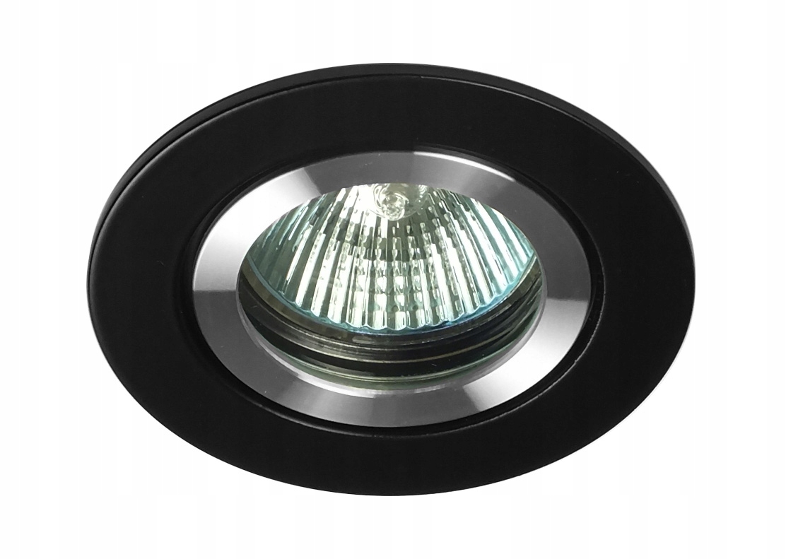 OPRAWA HERMETYCZNA OKRĄGŁA GU10 CZARNA ALU IP44