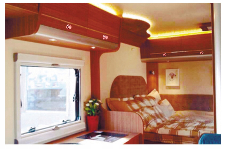 Zamek meblowy 78 x 45 mm Długość (mm) 1