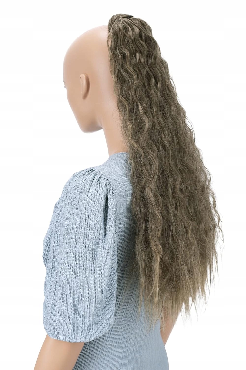 Prettyshop 65 cm Prodloužení vlasů vlnitý culík Světle hnědý Mix