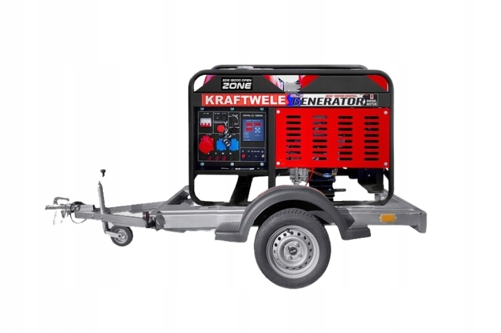 Agregat Generator Prądotwórczy 18 Kva 400 V Diesel Open Zone Przyczepa