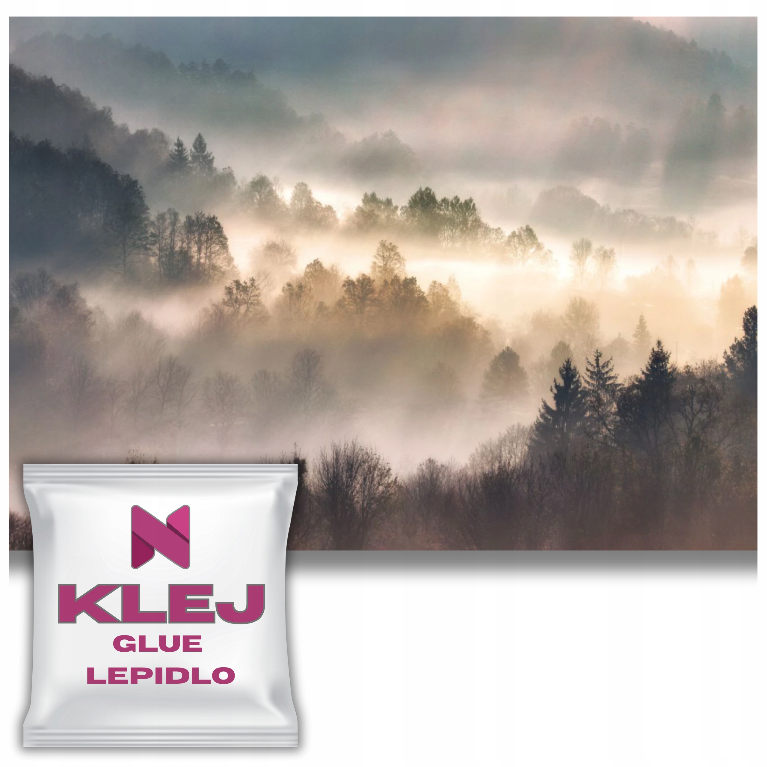 Fototapeta do obývacího pokoje Moderní tapeta do ložnice Les v mlze 260x390