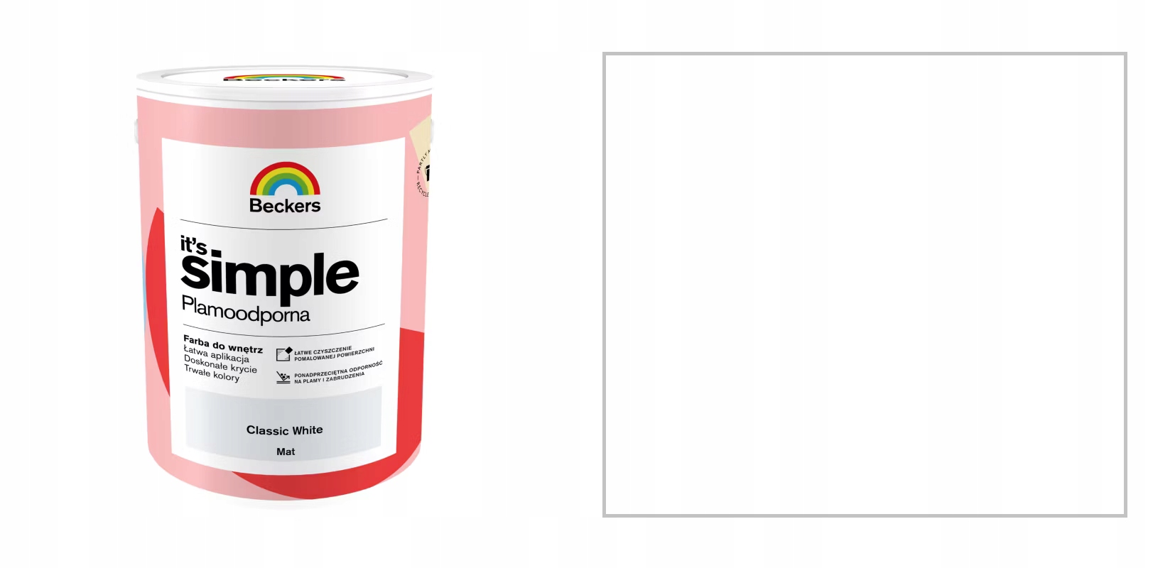 Beckers It's Simple Classic White 5L Bílá Matná Skvrnitá Barva