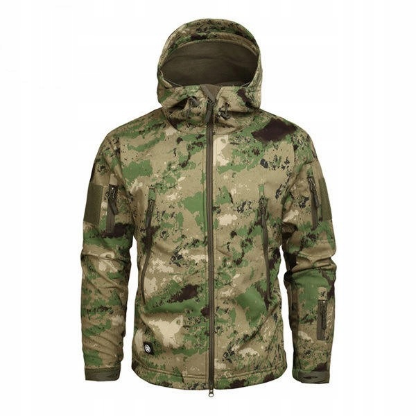 Kurtka softshell z kapturem wojskowa sportowa L