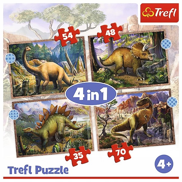

Puzzle 4w1 Ciekawe dinozaury 34383