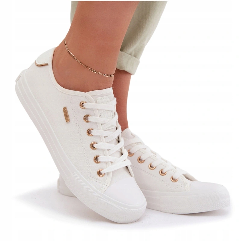 Trampki Damskie Big Star Niskie Tenisówki Materiałowe TT274003 Białe 36