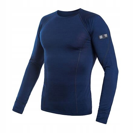 Sensor Merino Active pánské triko dl.rukáv deep blue velikost XL