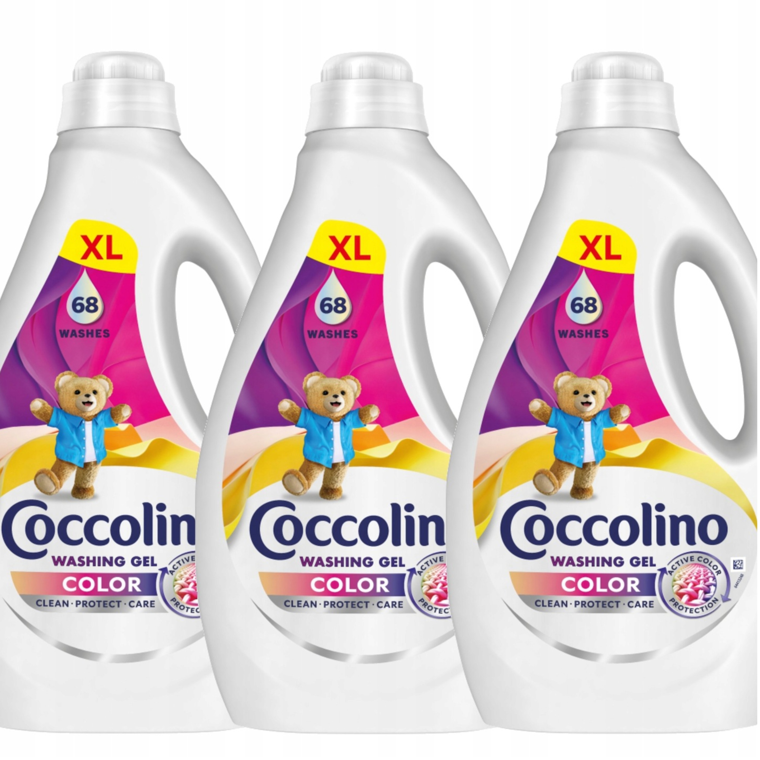 Levně Gel Na Praní Tekutý Prací Prostředek Thanin Coccolino Care 192 Praní Barva 3x2,72L